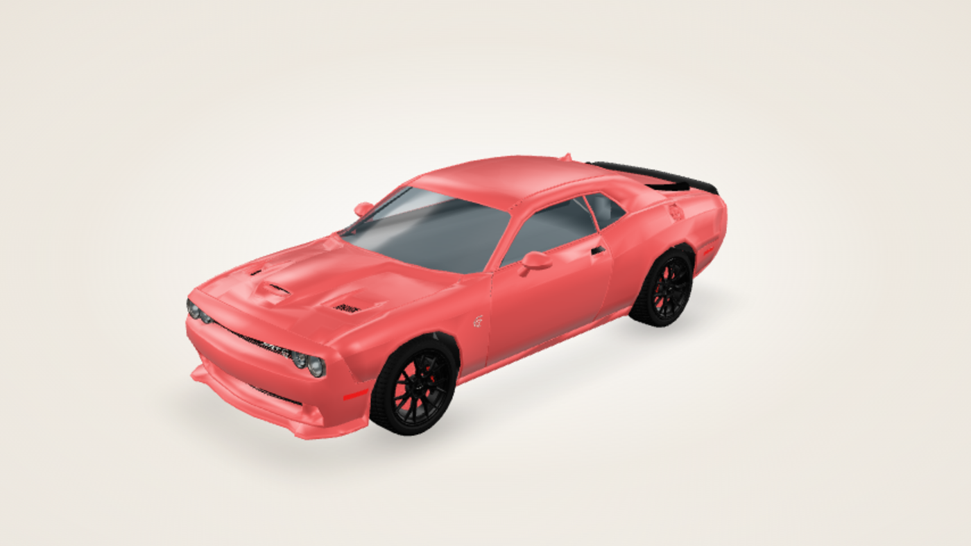 3D Dodge Challenger configurator interface