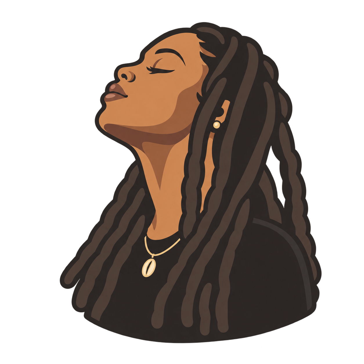 Illustrated portrait of Meryl